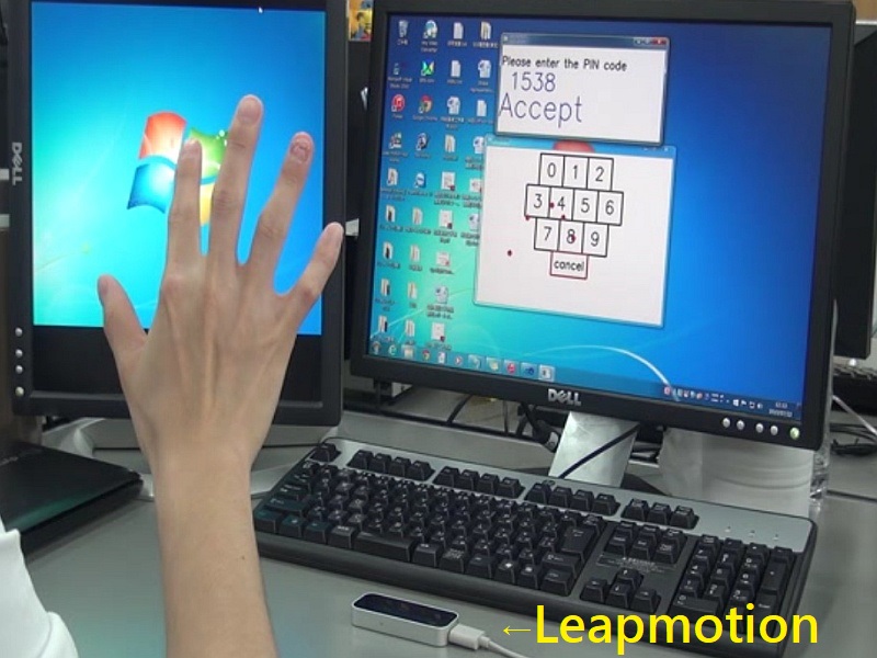 air pin input system by leapmotion 